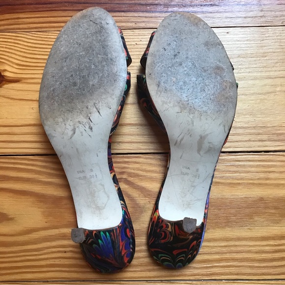 Sacha London Mulit-Colored Mules Heels, EUC, 8 - Picture 6 of 12